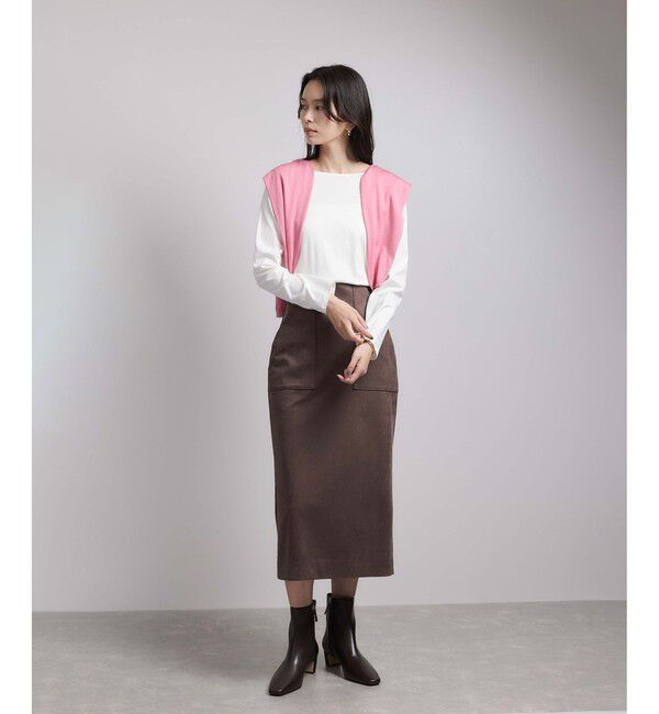 ROPE「アナグラム刺繍 ロングスリーブカットソー/イージーケア」|Tシャツ・カットソー|