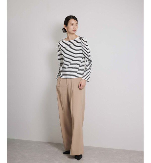 ROPE「アナグラム刺繍 ロングスリーブカットソー/イージーケア」|Tシャツ・カットソー|