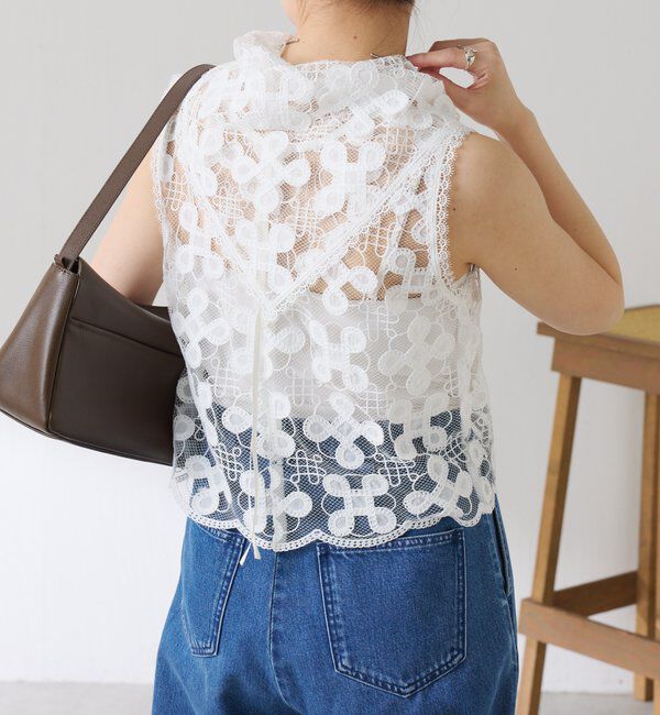  「モチーフレースバブーシュカ」|マフラー|