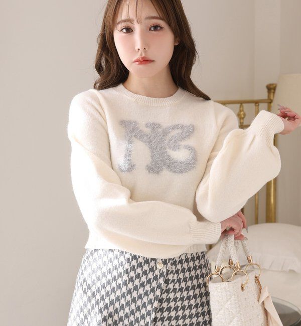  「ロゴアソートニット」|ニット・セーター|アイボリー