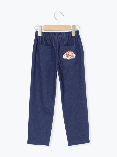 Samansa Mos2 Lagom「【おさるのジョージ】デニム風カットツイルパンツ」|その他|