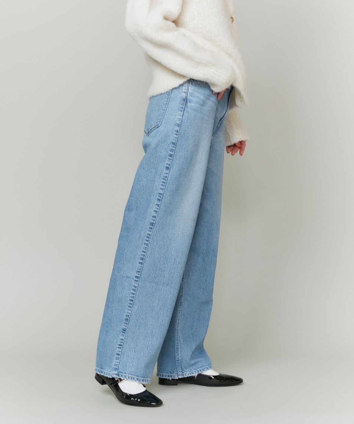 INED「《SUPERIOR CLOSET》別注ハイライズストレートデニム《upper hights》」|その他|サックス3