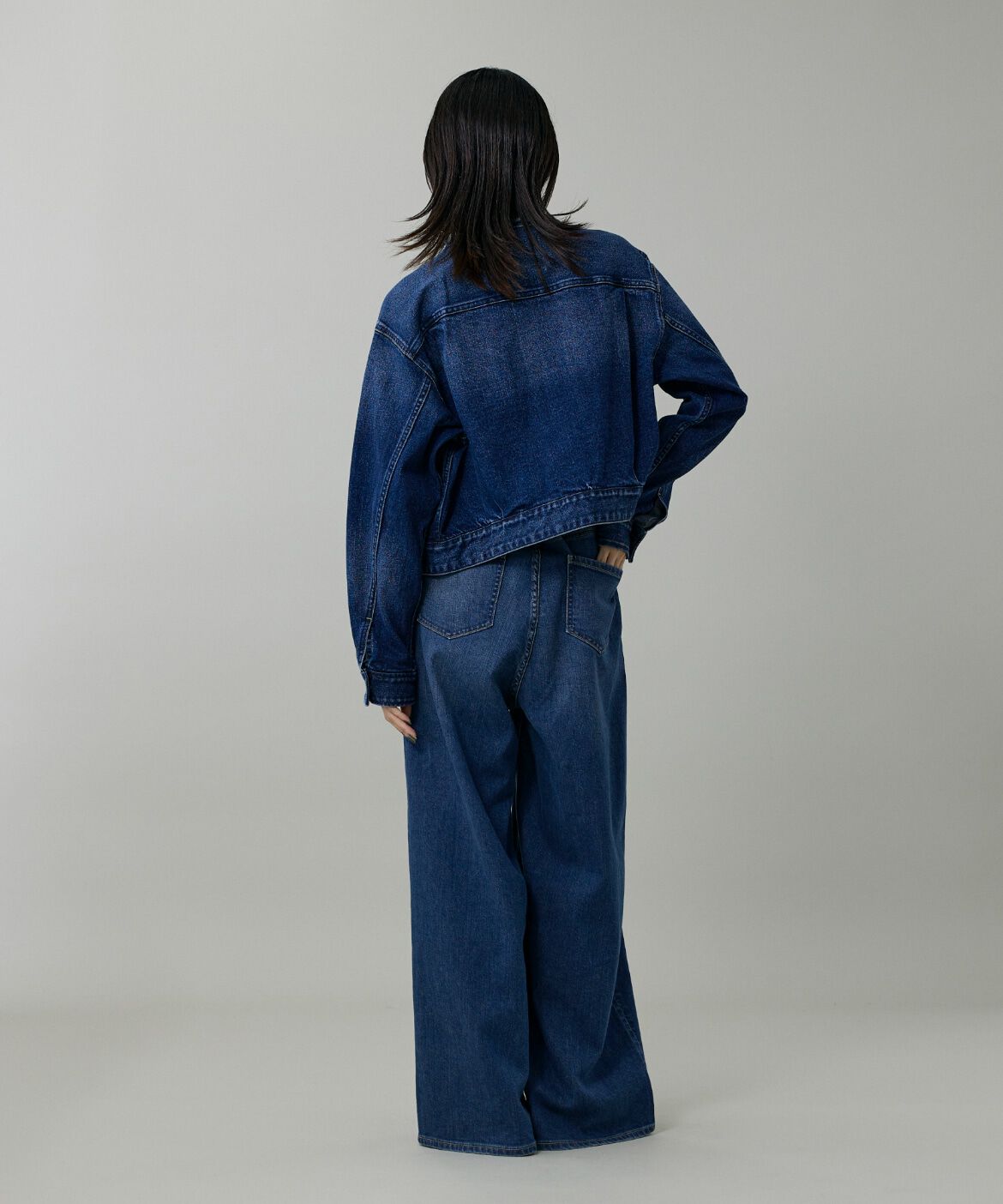 INED「INED別注 ツータックワイドデニム Lemongrass《Healthy DENIM》」|デニム|