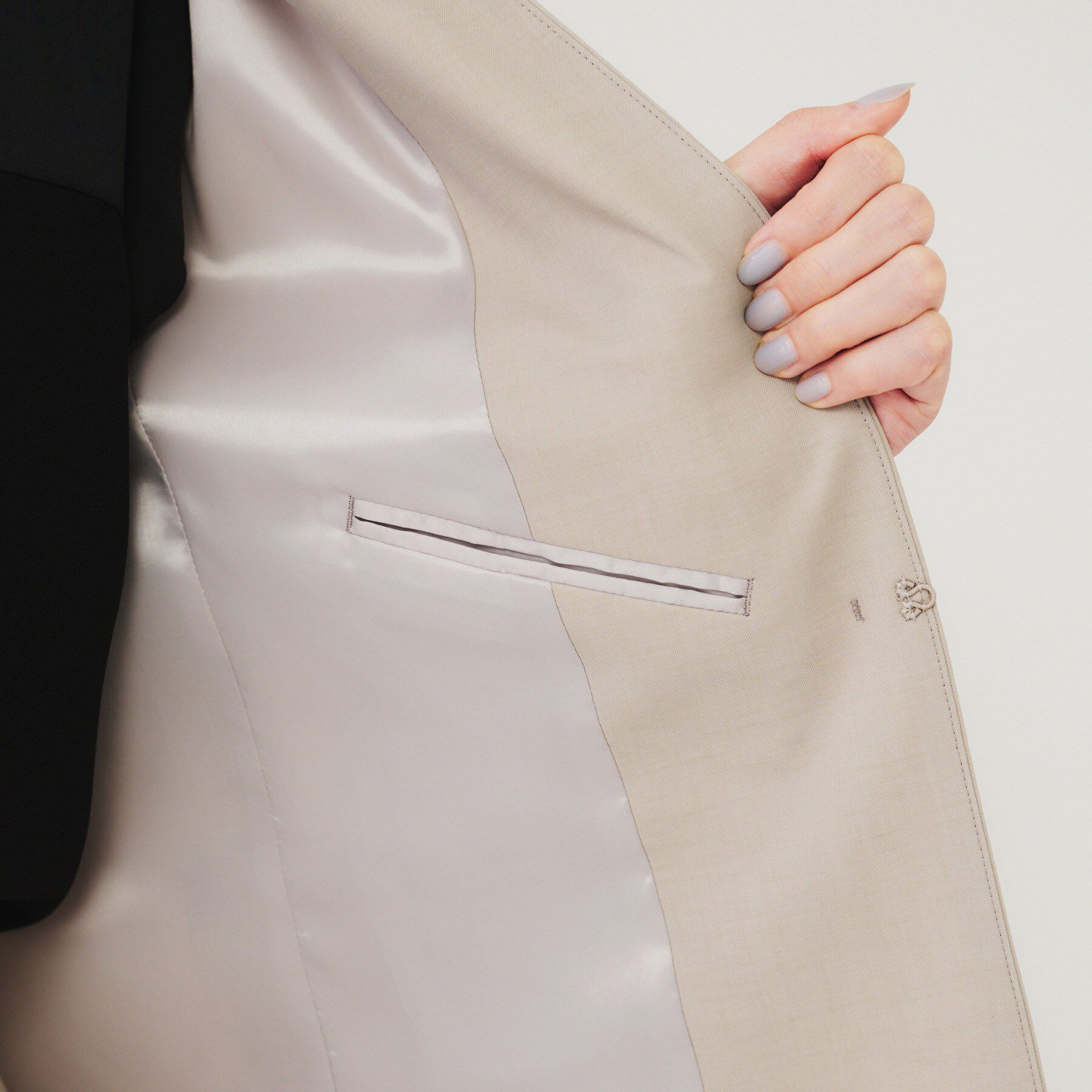 UNTITLED「【通勤スーツ】ライトウェイト カラーレスジャケット」|ノーカラージャケット|