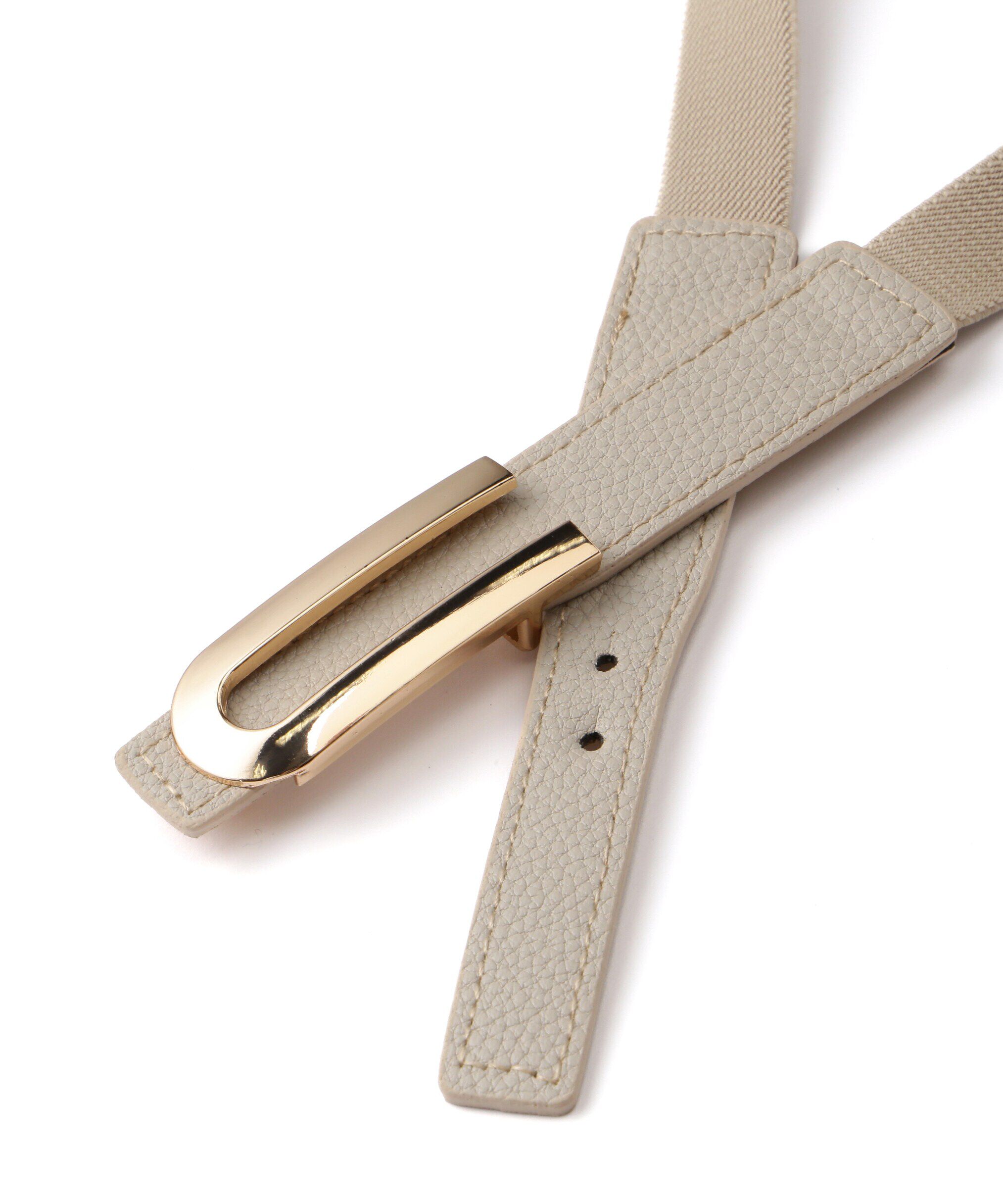  「Uバックル細ゴムベルト」|ハンカチ|