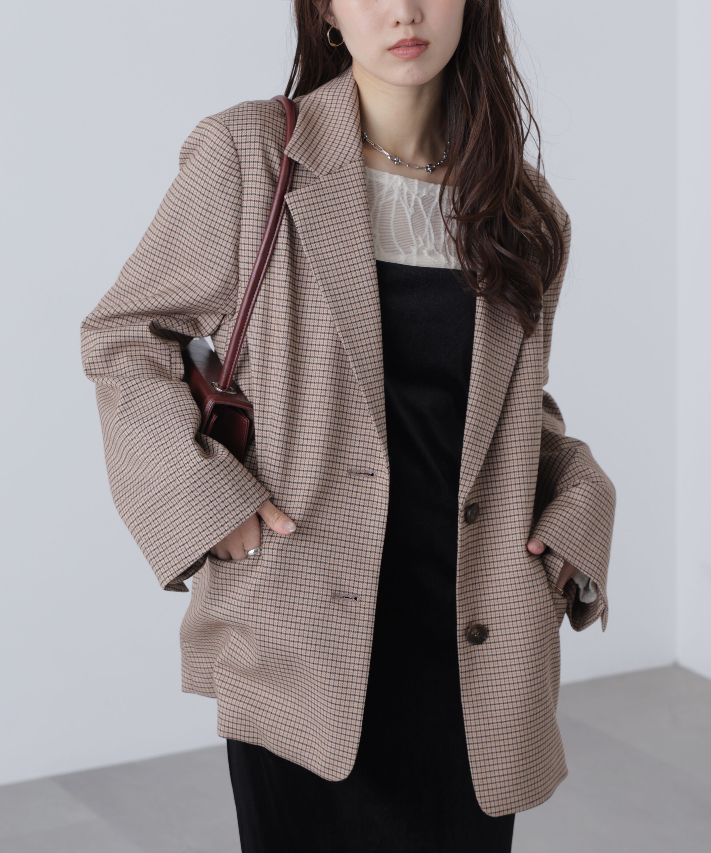  「〈セットアップ対応〉オーバーサイズシングルジャケット」|その他|