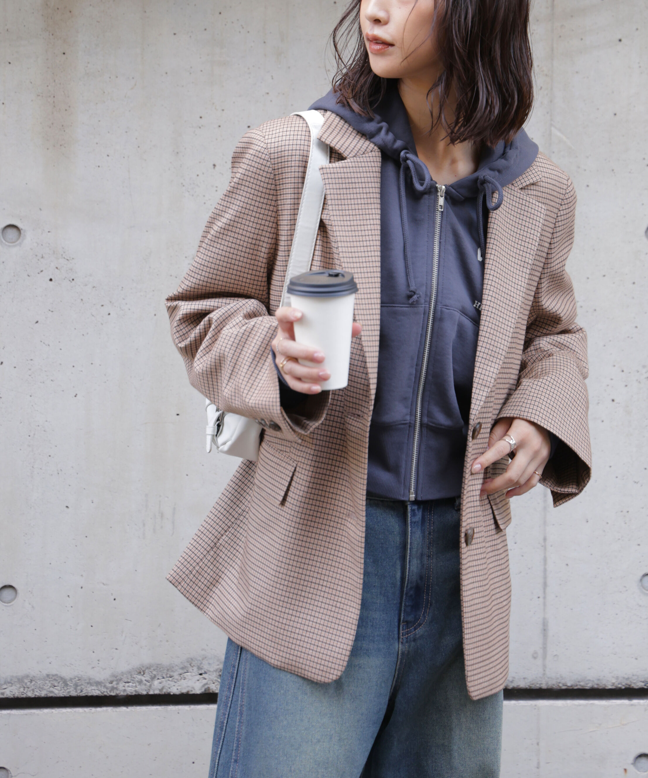  「〈セットアップ対応〉オーバーサイズシングルジャケット」|その他|