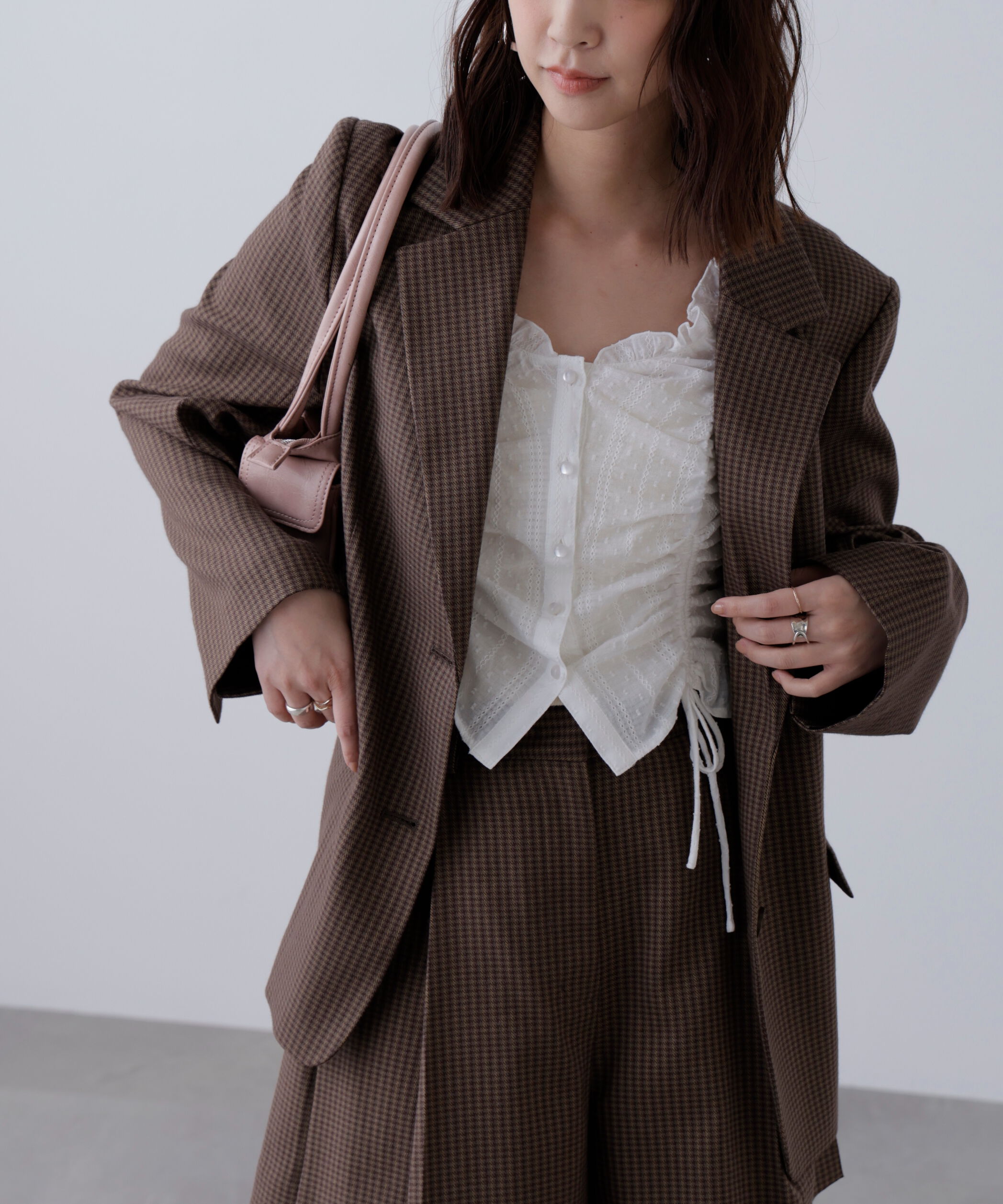  「〈セットアップ対応〉オーバーサイズシングルジャケット」|その他|