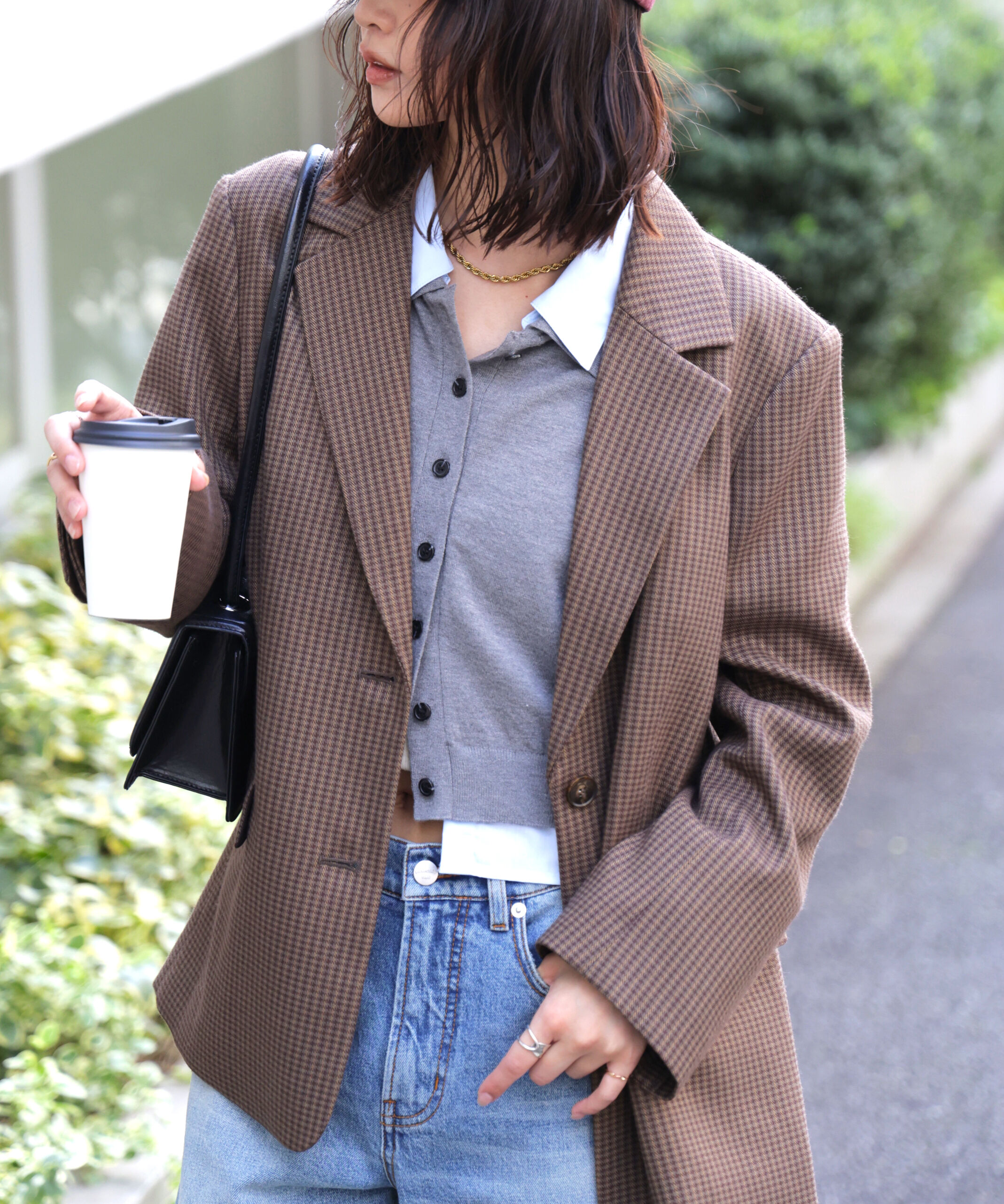  「〈セットアップ対応〉オーバーサイズシングルジャケット」|その他|