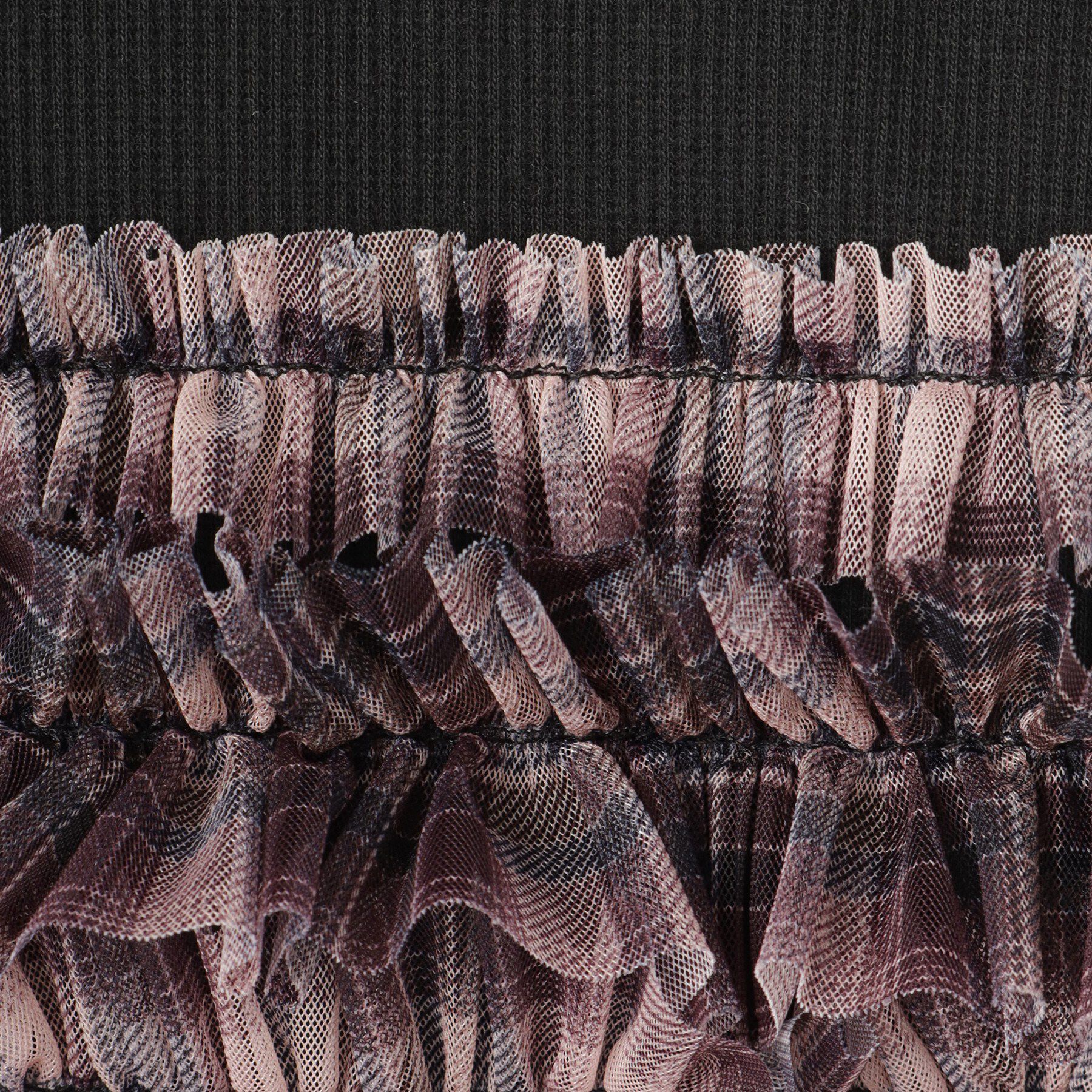 SHOO･LA･RUE「【110-150cm】チュールビスチェ風リブトップス」|Tシャツ・カットソー|