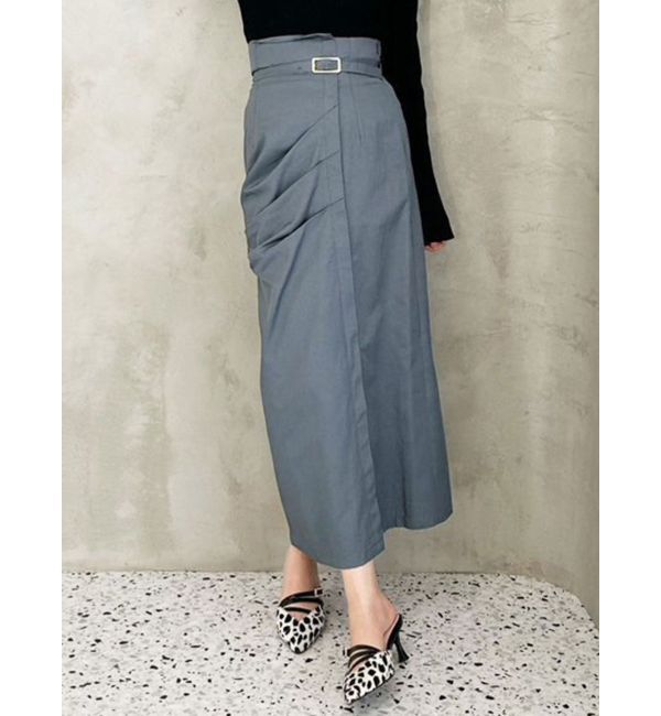 MERCURYDUO「ハイウエストアシメタックタイトスカート」|スカート|