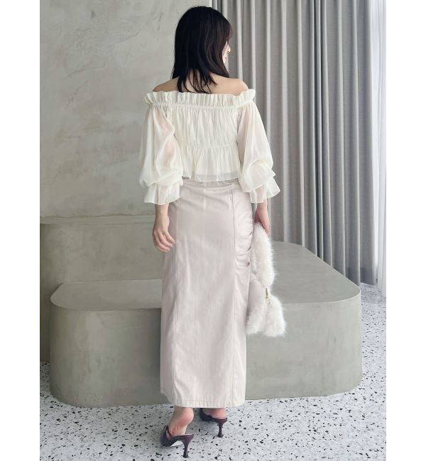 MERCURYDUO「ハイウエストアシメタックタイトスカート」|スカート|