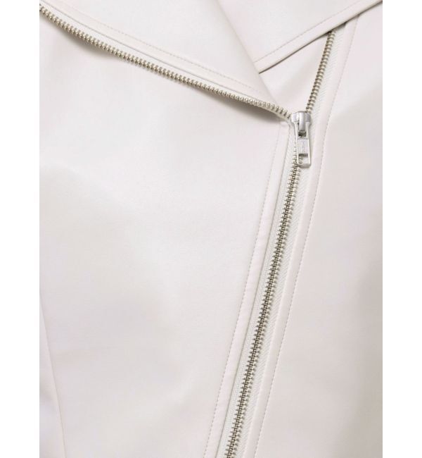 MERCURYDUO「フェイクレザーコンパクトライダースジャケット」|ライダースジャケット|