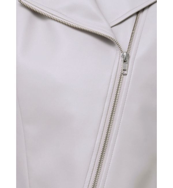 MERCURYDUO「フェイクレザーコンパクトライダースジャケット」|ライダースジャケット|