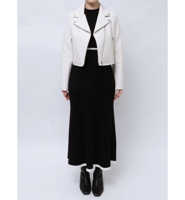 MERCURYDUO「フェイクレザーコンパクトライダースジャケット」|ライダースジャケット|