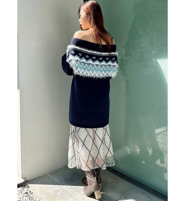 MERCURYDUO「モールチェックミモレ丈スカート」|スカート|