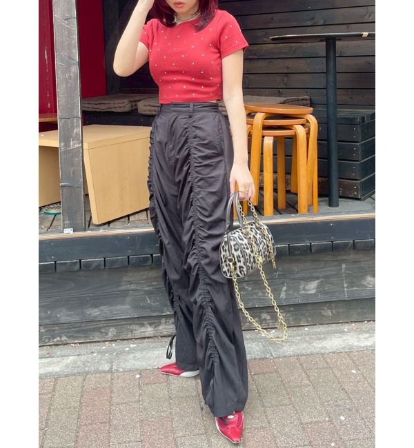 EVRIS「ラインストーンコンパクトＴシャツ」|Tシャツ・カットソー|