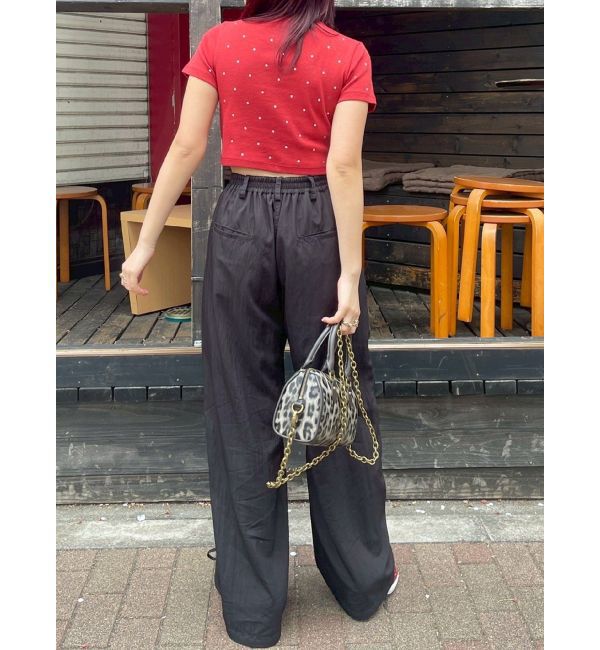 EVRIS「ラインストーンコンパクトＴシャツ」|Tシャツ・カットソー|