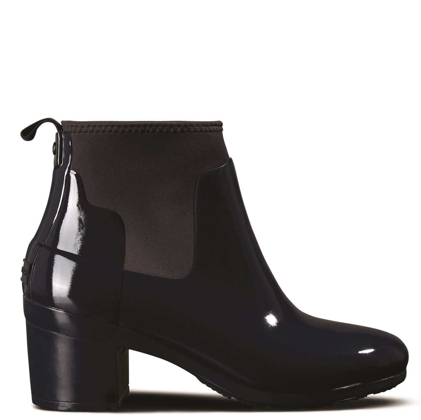  「REFINED MID HEEL GLOSS」|ショートブーツ|NVY