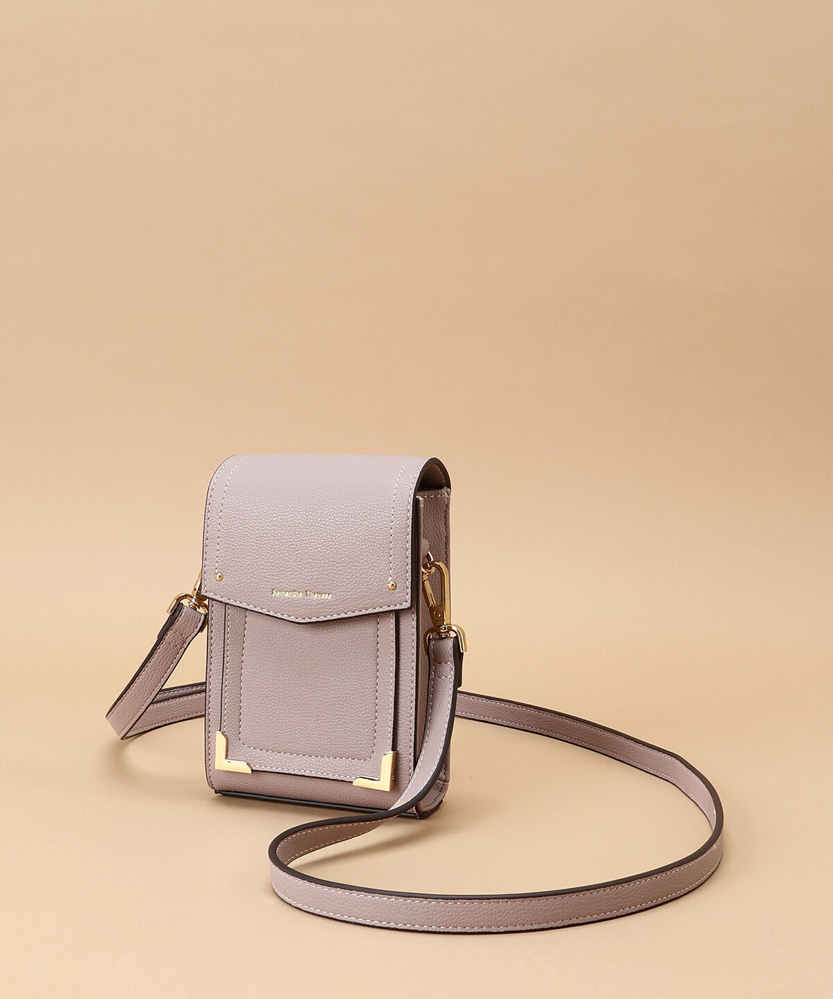Samantha Thavasa「カードスロット付きシンプルスマホショルダー」|ショルダー・メッセンジャー|