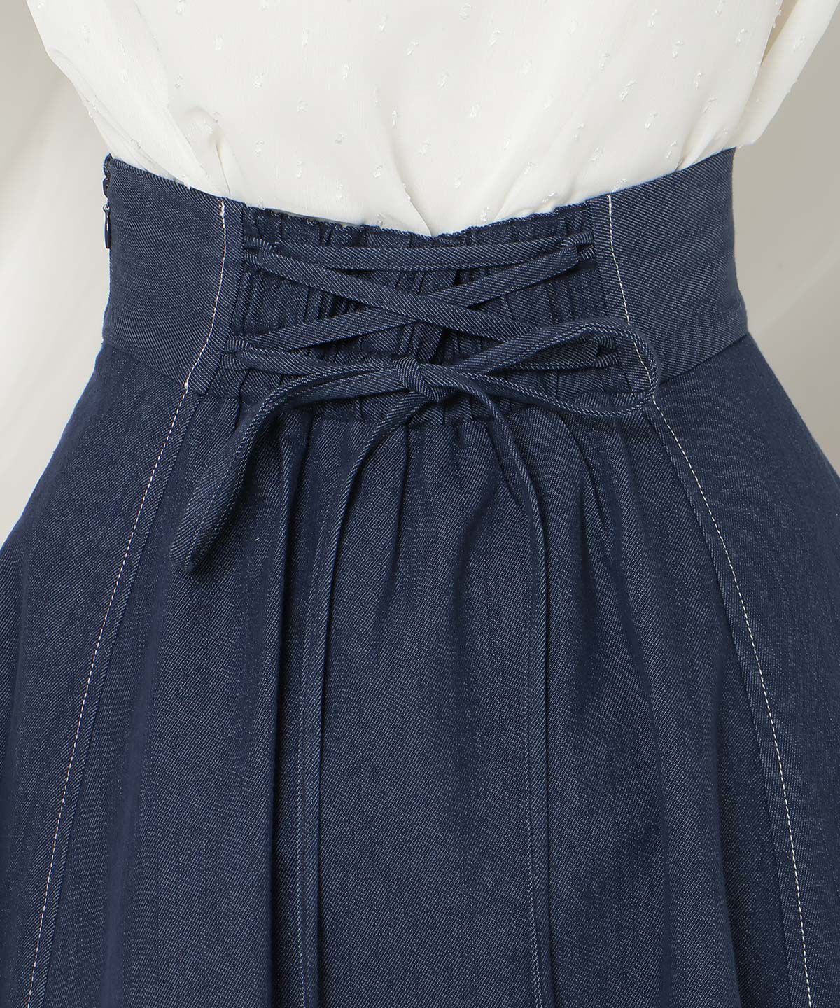 WILLSELECTION「ベルトデザインフレアスカート」|フレア|