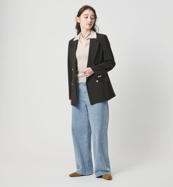 UNITED ARROWS「ルーズ ストレート デニムパンツ」|デニム|