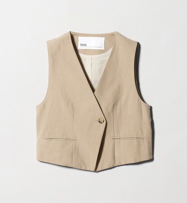 UNITED ARROWS「＜TICCA＞Vネック ベスト」|ベスト・ジレ|