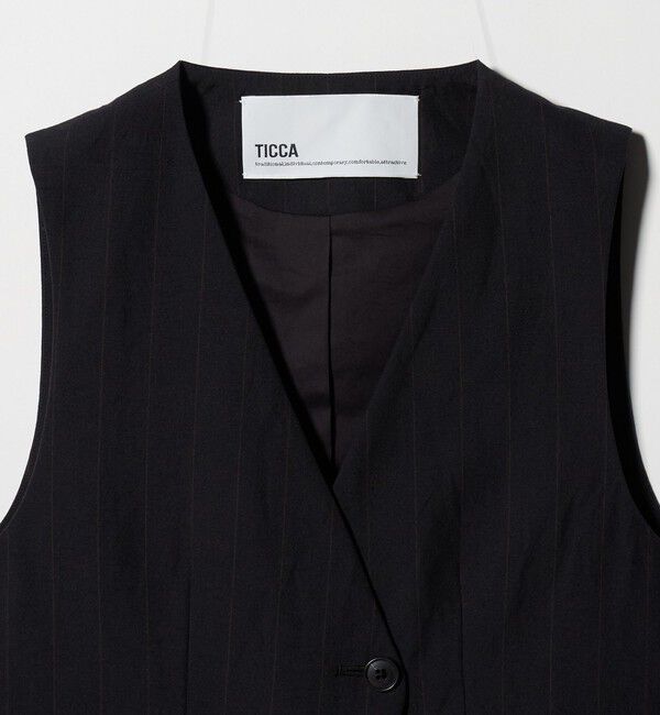 UNITED ARROWS「＜TICCA＞Vネック ベスト」|ベスト・ジレ|