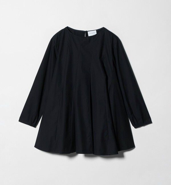 UNITED ARROWS「バイアス フレア チュニック ブラウス ‐ウォッシャブル‐」|シャツ・ブラウス|NAVY