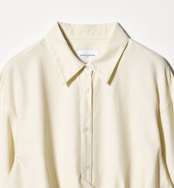 UNITED ARROWS「ドレープ ギャザー シャツ ‐ウォッシャブル‐」|シャツ・ブラウス|