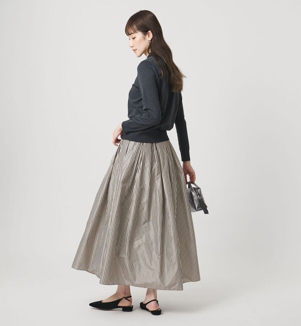 UNITED ARROWS「タフタ ボリューム ギャザースカート」|スカート|