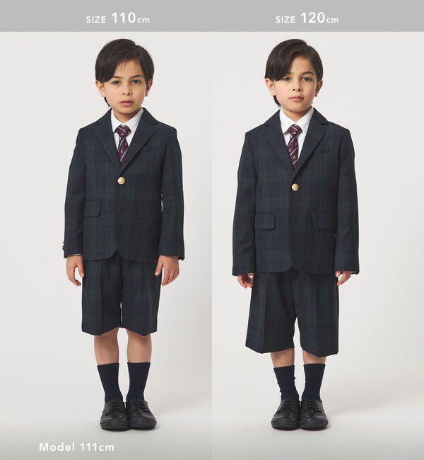 UNITED ARROWS green label relaxing「TRW ブラックウォッチ ショートパンツ / キッズ 110cm-130cm」|スーツ|