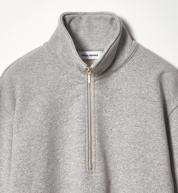EMMEL REFINES「＜EMMEL REFINES＞EM ウラケ ハーフジップ プルオーバー」|スウェット・ジャージ|