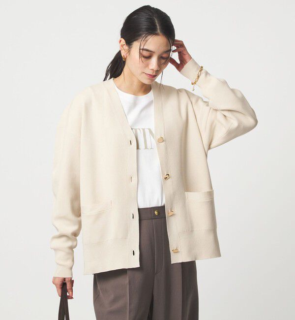 UNITED ARROWS green label relaxing「パフニット カーディガン ウォッシャブル」|カーディガン|