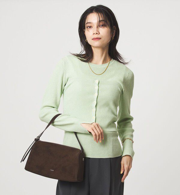 UNITED ARROWS green label relaxing「リブ ニット ビスチェ ウォッシャブル」|ベスト・ジレ|LIME