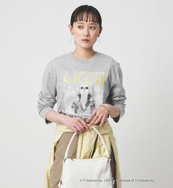 UNITED ARROWS green label relaxing「【別注】＜GOOD ROCK SPEED＞LIFE PC ロングスリーブ Tシャツ」|Tシャツ・カットソー|MD.GRAY