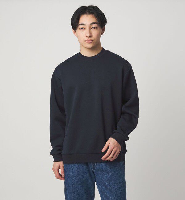 UNITED ARROWS green label relaxing「カノコ ダンボール ビズ クルーネック カットソー」|Tシャツ・カットソー|NAVY
