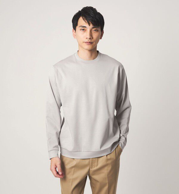 UNITED ARROWS green label relaxing「L/A ポンチ ビズ クルーネック カットソー -抗菌-」|Tシャツ・カットソー|LT.GRAY