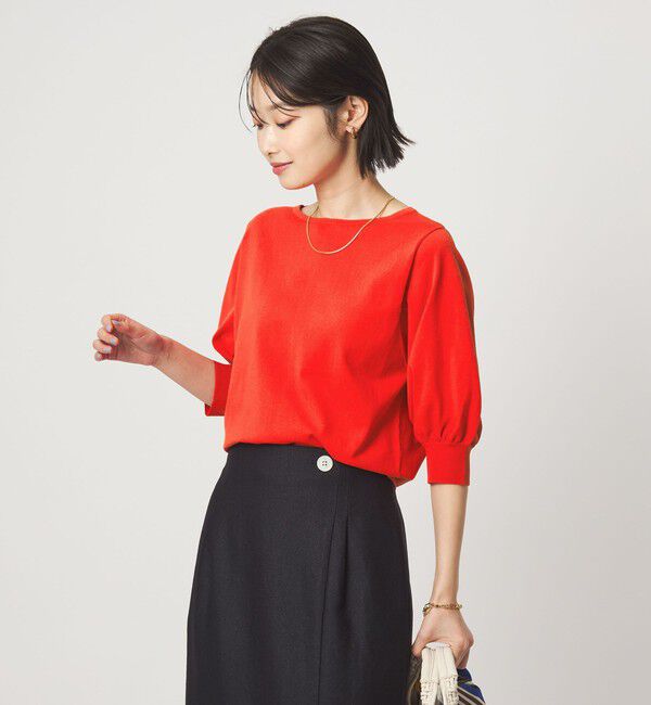 UNITED ARROWS green label relaxing「HIYOKE フォルム スリーブ プルオーバー ニット」|ニット・セーター|