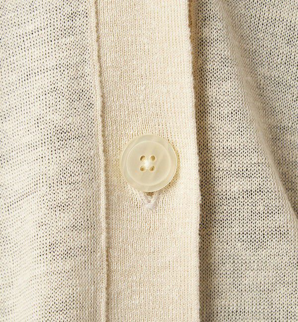 UNITED ARROWS green label relaxing「フレンチリネン Vネック カーディガン ウォッシャブル」|カーディガン|