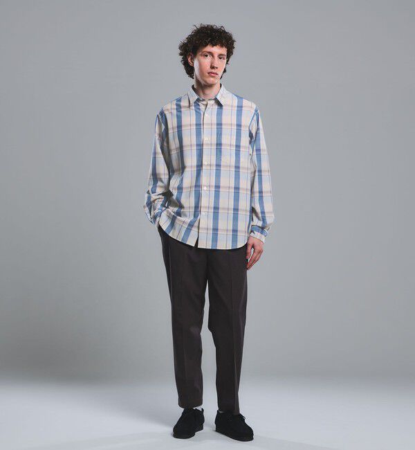 UNITED ARROWS green label relaxing「ウォッシャブル トロ パターン ジャストルーズ シャツ -ストレッチ-」|シャツ・ブラウス|