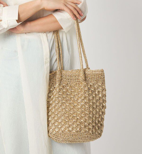 UNITED ARROWS green label relaxing「メタリックヤーンレーシー トートバッグ / ショルダーバッグ」|ショルダー・メッセンジャー|