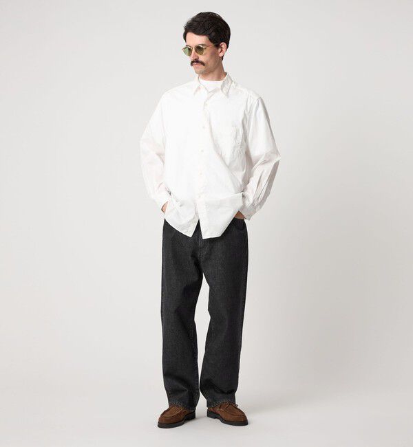 STEVEN ALAN「＜Steven Alan＞ 13.5oz デニム 5ポケット バギー テーパード パンツ」|デニム|