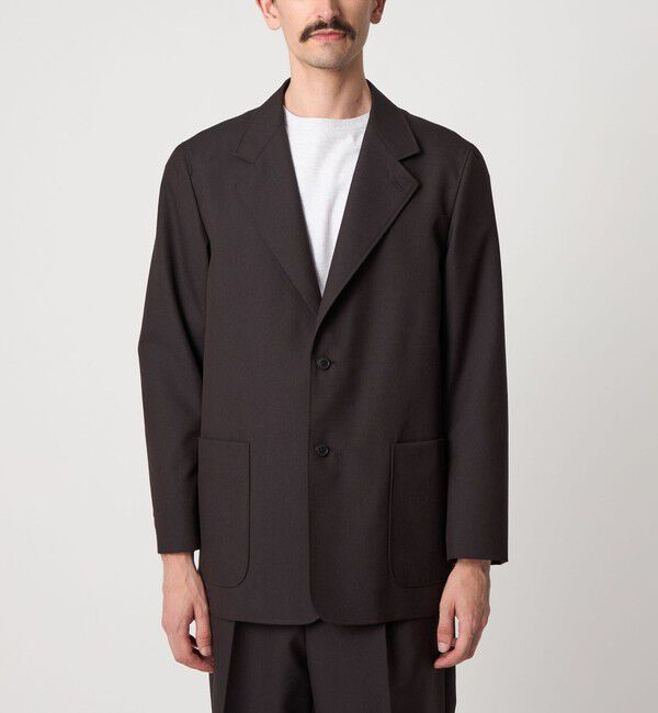 STEVEN ALAN「＜Steven Alan＞ ウール オックスフォード シングルブレステッド 2B ジャケット」|テーラードジャケット|