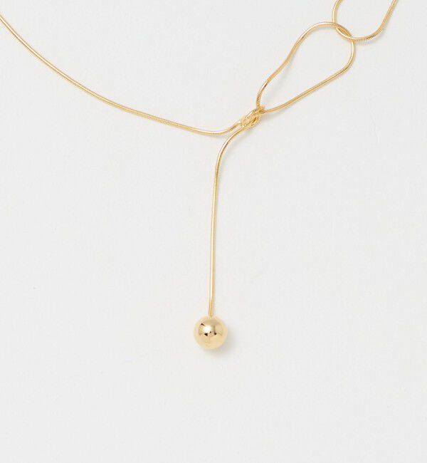 BEAUTY&YOUTH UNITED ARROWS「ノット ワンボール ネックレス」|ネックレス|