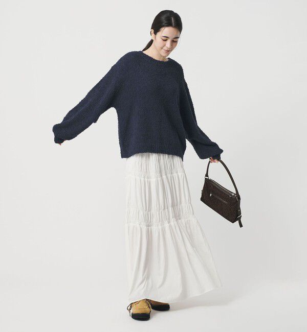 BEAUTY&YOUTH UNITED ARROWS「コットンブレンド シャギーニットプルオーバー」|ニット・セーター|