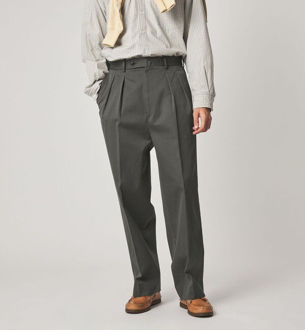 STEVEN ALAN「＜Steven Alan＞ ウエポン ニドム イン ツープリーツ ドレス トラウザーズ」|スラックス|