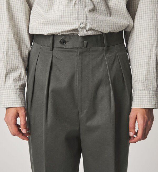 STEVEN ALAN「＜Steven Alan＞ ウエポン ニドム イン ツープリーツ ドレス トラウザーズ」|スラックス|