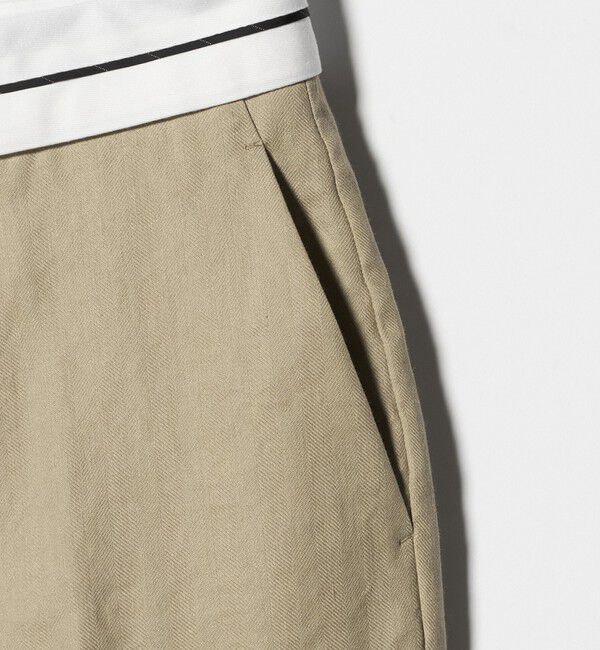 BEAUTY&YOUTH UNITED ARROWS「麻ブレンド マーベルト ワイドパンツ UVカット」|チノ|