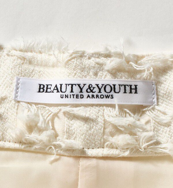 BEAUTY&YOUTH UNITED ARROWS「スクエア フリンジ ジャガード ワイドパンツ」|その他|